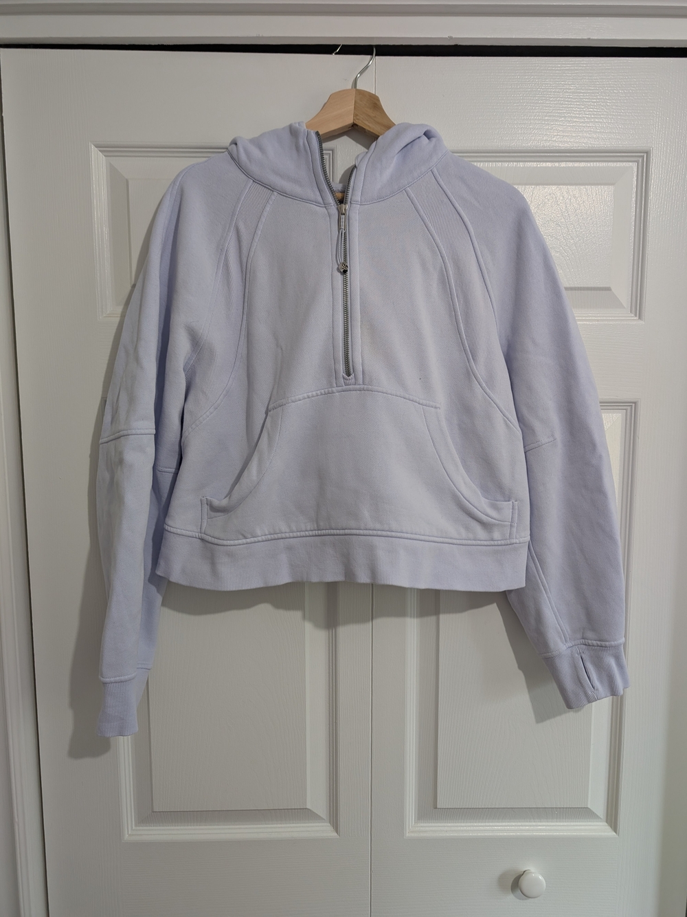 lululemon athletica Cropped Half-Zip Hoodie - Light Lavender